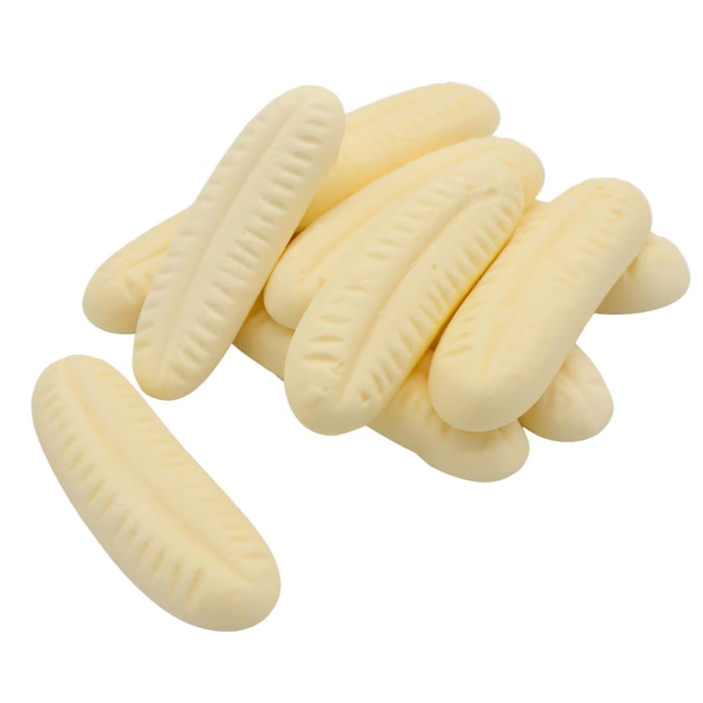 500g Foam Bananas – Soft Banana Shaped Sweets – Bulk Candy
