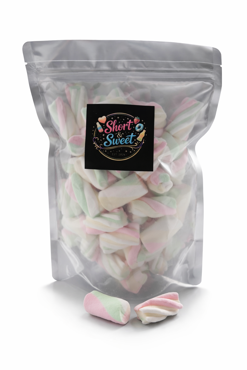Kingsway Assorted Mallows 500g | Soft Pastel Marshmallows Pick & Mix Sweets