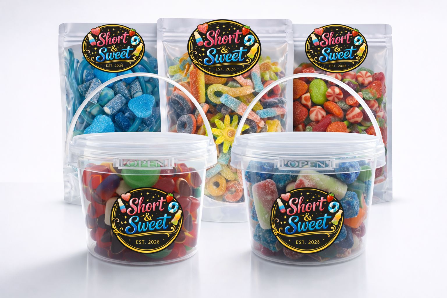 RETRO 80S SWEETS  PICK AND MIX BUCKET 300G