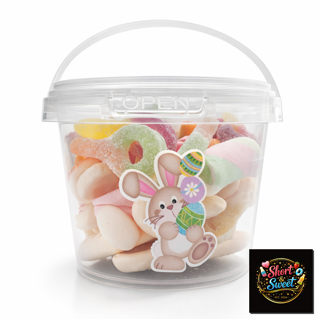 Kids Easter Sweet Bucket Personalised | Pick n Mix Sweet Gift Age 5+  candy