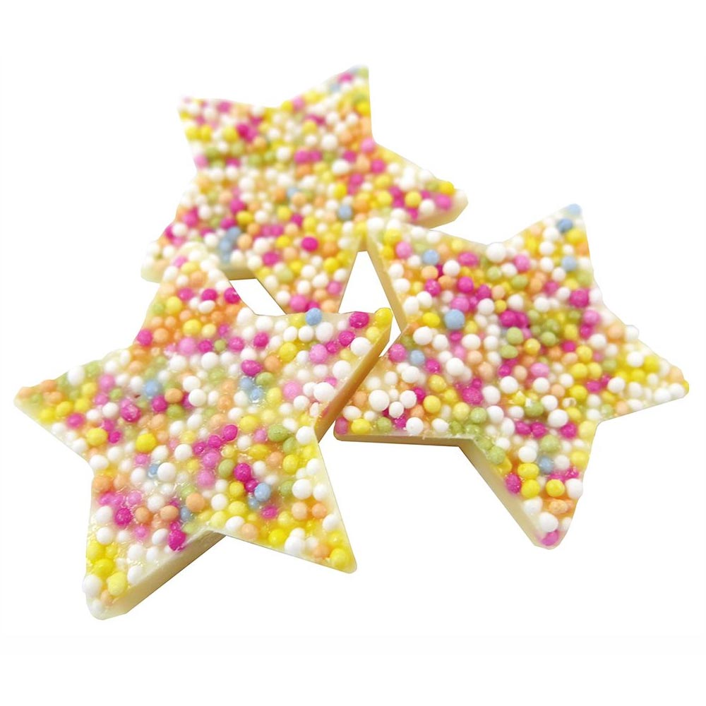 Hannah Chocolate Stars Mixed 500g Pouch – White & Milk Chocolate Vegeterian